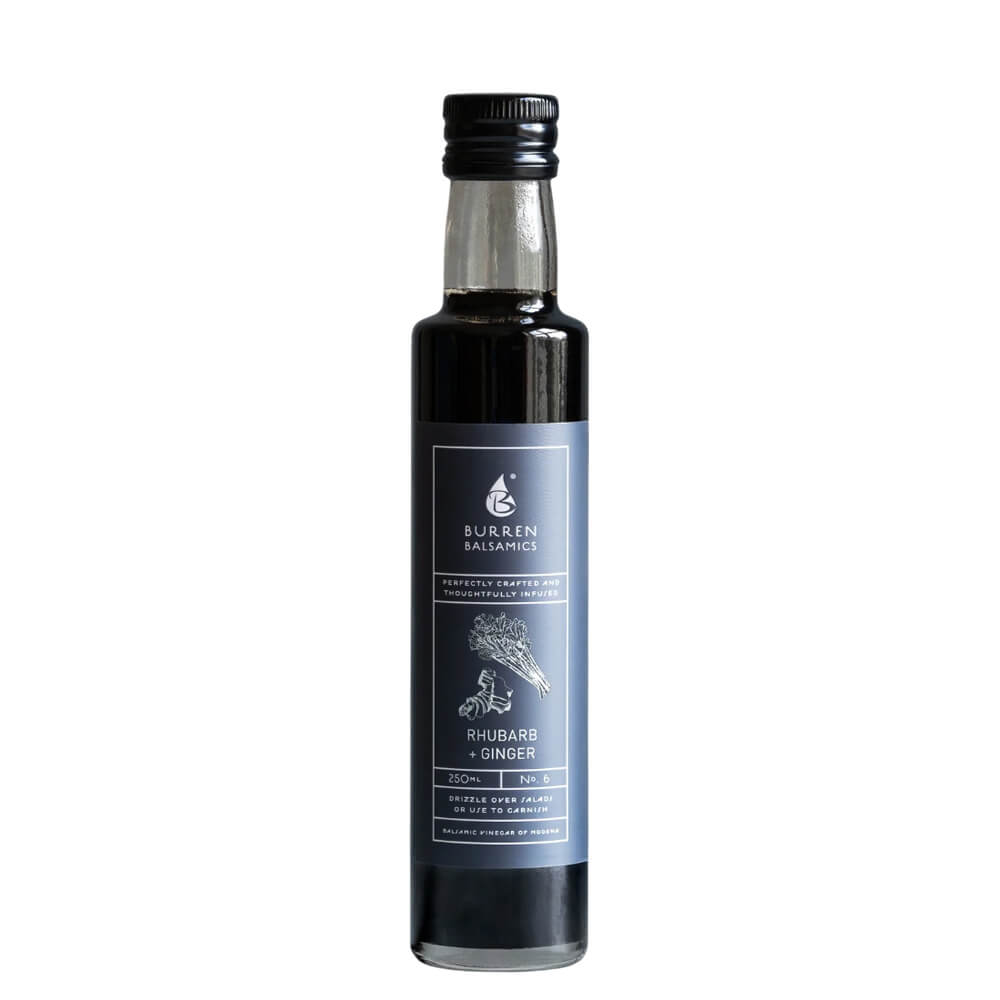 Burren Balsamics Rhubarb and Ginger Infused Balsamic Vinegar 250ml